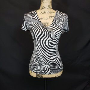 Jaipur Zebra Print Sequin Sparkle Shirt